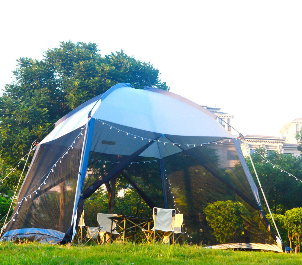 Cheap Goat Tents Outdoor Large Camping Tent Canopy 5 8 Person Family Party Travel Hiking Picnic Sun Shelter Awning Anti mosquito Mesh Protable Tents 